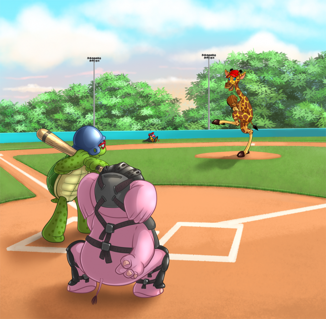 Tode at bat